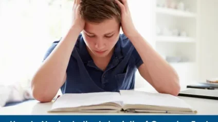 stressed male student trying to read