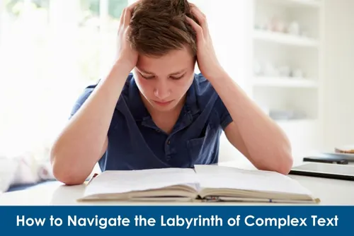 stressed male student trying to read
